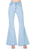 High Waist Denim flare Wide Leg bell bottom jeans