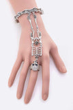 Crystal Skeleton Iconic Palm Bracelet Ring Set