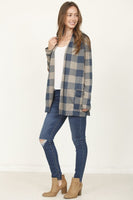 Checkered Elbow Patch Cardigan