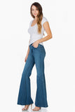 High Waisted Wide Mermaid Flare Denim Jeans