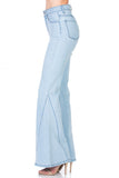 High Waist Denim flare Wide Leg bell bottom jeans