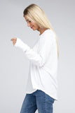 Cotton Raglan Sleeve Thumbhole Top