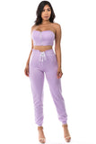 2PC SET CROP TOP WITH PANT