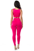 2PC SET CROP TOP WITH PANT