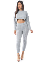 2PC SET SWEATER PANT SUITS