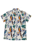 MENS TUCAN PARROT PRINT RESORT BUTTON DOWN SHIRT