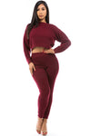 2PC SET SWEATER PANT SUITS