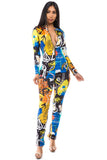 SEXY MULTI PRINT JUMPSUIT