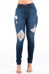 KYLIE SKINNY JEAN IN DARK WASH Made In: USA