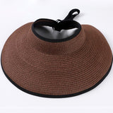 STRAW VISOR SUN HAT