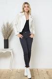 Faux Leather Moto Fringe Jacket