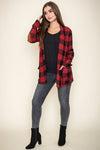 Checkered Elbow Patch Cardigan