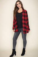 Checkered Elbow Patch Cardigan