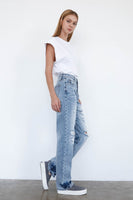 HIGH WAISTED LOOSE STRAIGHT JEANS