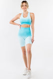 Ombre Seamless Biker Short Set