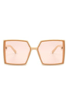 Square Flat Top Large Oversize Fashion Sunglasses