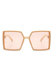 Square Flat Top Large Oversize Fashion Sunglasses