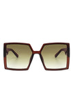 Square Flat Top Large Oversize Fashion Sunglasses