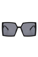 Square Flat Top Large Oversize Fashion Sunglasses