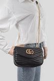 Logo Quilted Shoulder Swing Bag