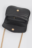 Logo Quilted Shoulder Swing Bag