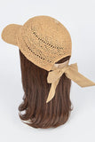 Summer Straw Ribbon Cap