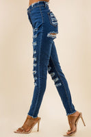 DENIM JEANS MULTI CUT