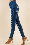 DENIM JEANS MULTI CUT