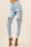 DENIM JEANS MULTI CUT