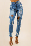 DENIM JEANS MULTI CUT