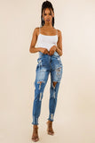 DENIM JEANS MULTI CUT