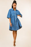 WOMEN FASHION DENIM DRESS