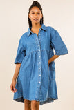 WOMEN FASHION DENIM DRESS