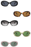 Oval Retro Clout Round Vintage Fashion Sunglasses