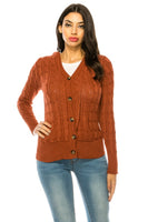 Knit Sweater Button Front