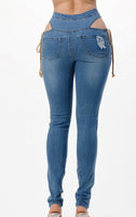 DENIM JEANS MULTI STRIP