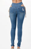 DENIM JEANS MULTI STRIP