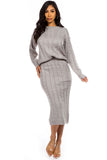 2PC SET SWEATER DRESS SUITS