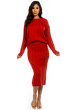 2PC SET SWEATER DRESS SUITS