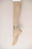 Hummingbird Wool Knee High Socks