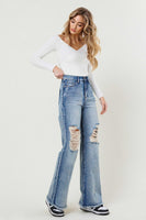 High Rise Wide Leg Jeans in a Vintage Acid Wash