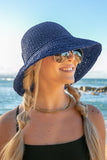 Bow Accent Woven Straw Bucket Sun Hat