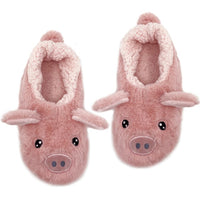 Fluffy Animal Women's Cozy Slipper - Pink Steps