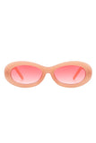 Oval Retro Narrow Small 90s Round Sunglasses