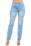 DENIM JEANS MULTI CUT