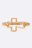 Hammer Cross Spring Bangle