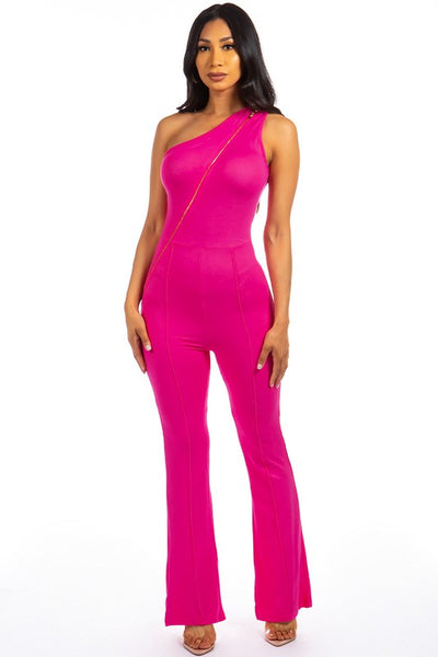 SEXY ZIPPER UP JUMPSUIT