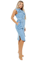 WOMEN SEXY DENIM VEST DRESS