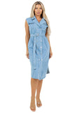 WOMEN SEXY DENIM VEST DRESS