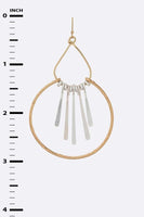 Mix Tone Fringe Metal Iconic Earrings